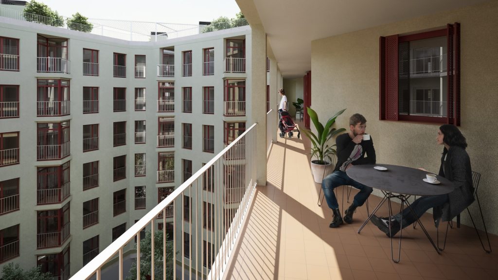 manzana Glories vivienda