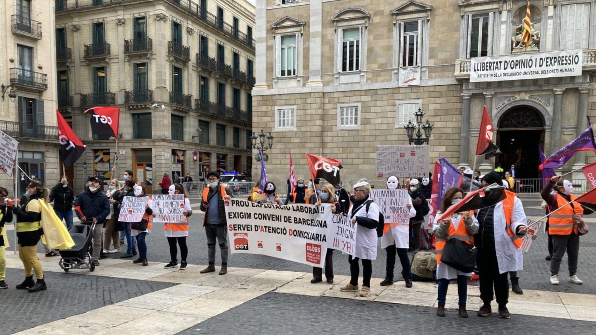 protesta Servei Atenció Domiciliària (SAD) a Sant Jaume