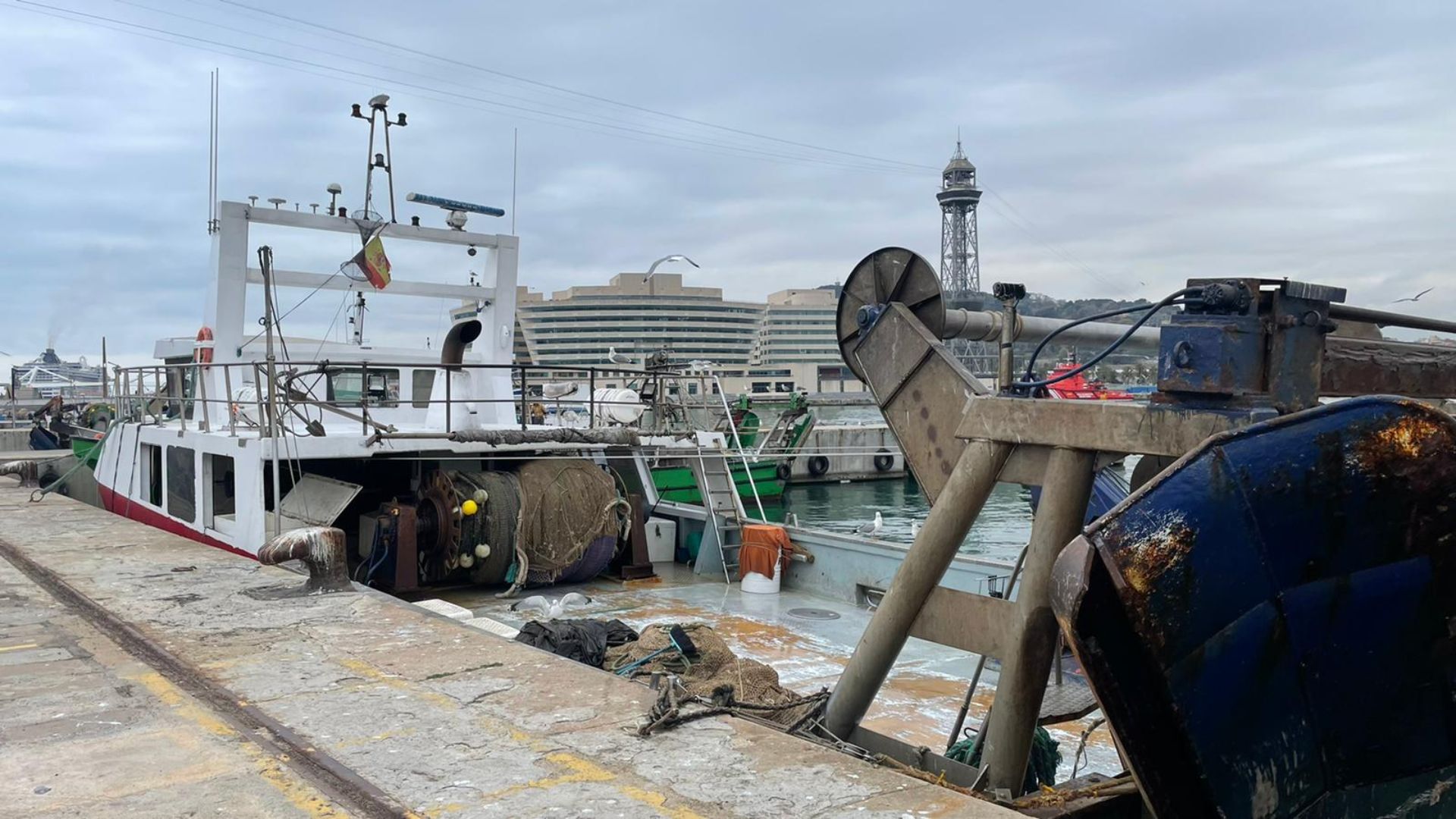 pescadores Barcelona subida precio gasóleo
