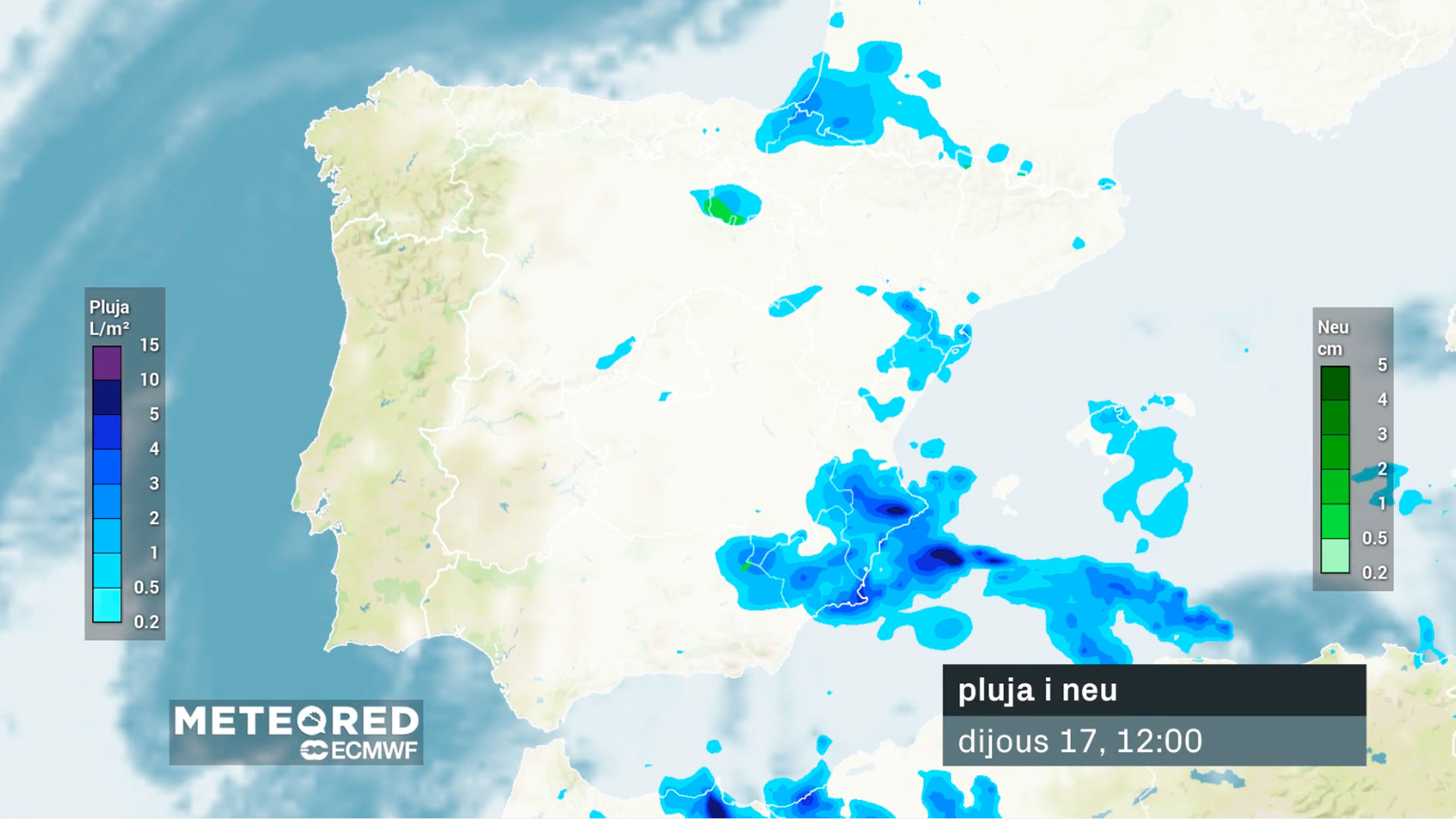 pluja borrasca Celia dijous