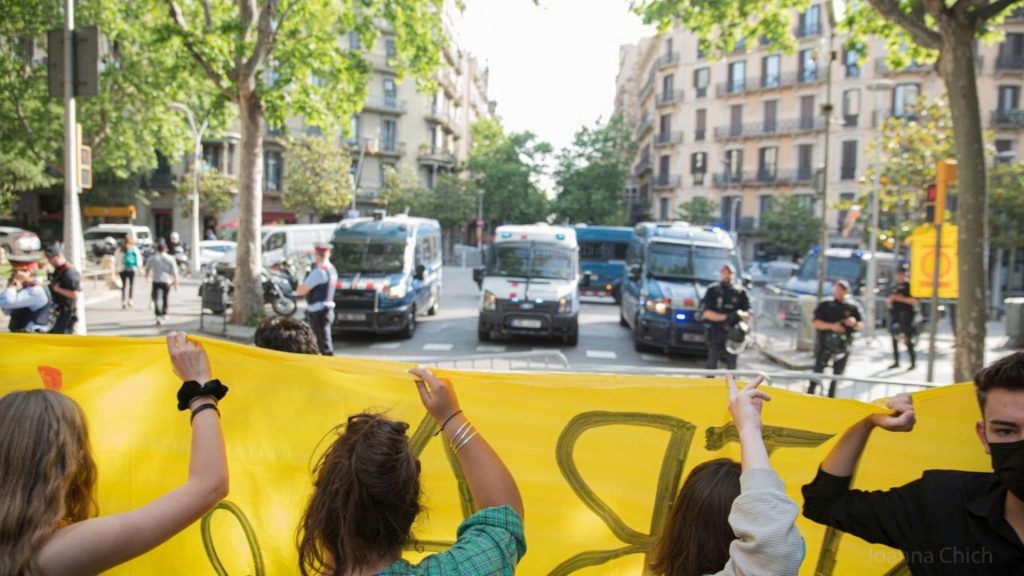 Dispositiu dels Mossos per la mobilització d'estudiants