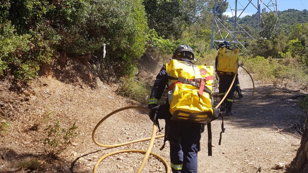 Simulacre incendi forestal Collserola