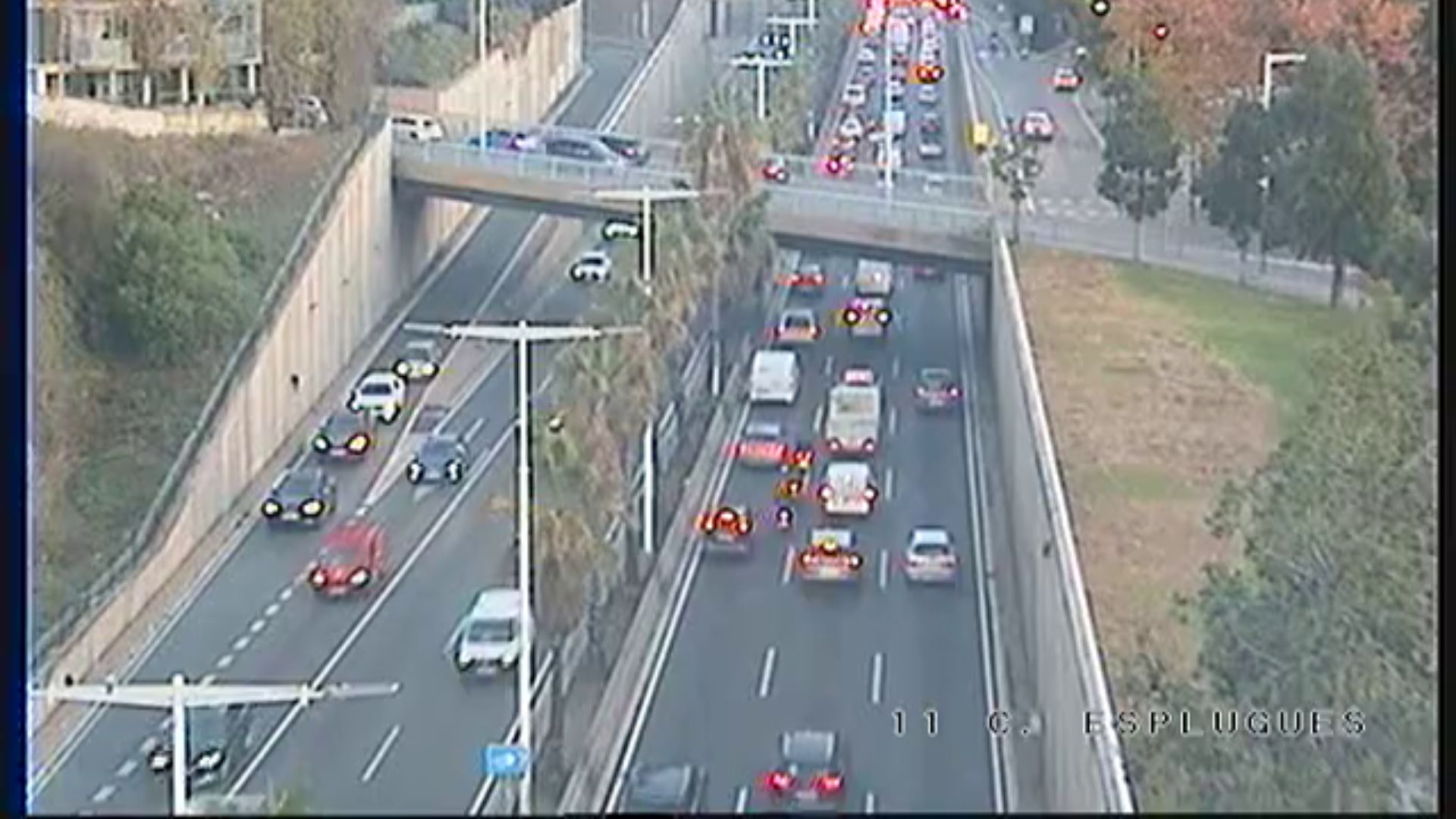 retencions ronda de Dalt per un accident