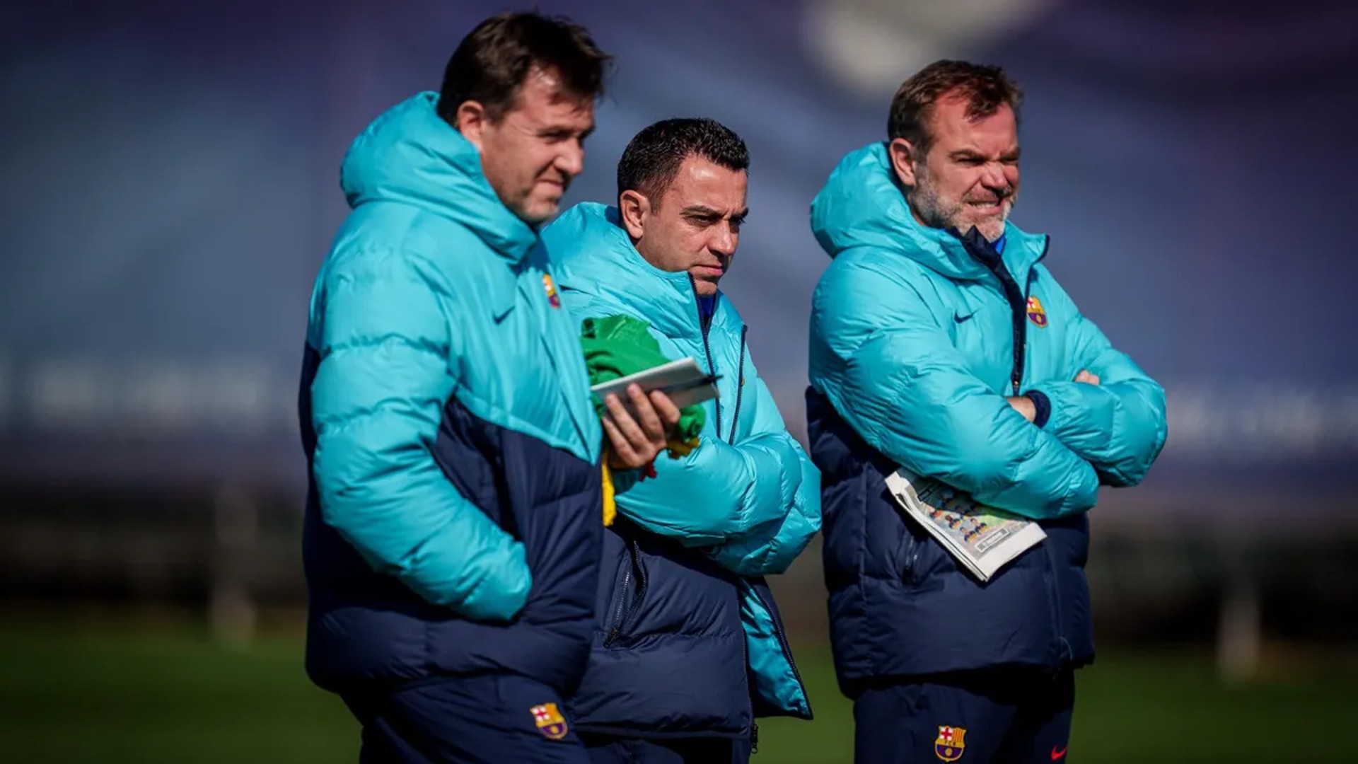 Xavi Hernández i el seu staff