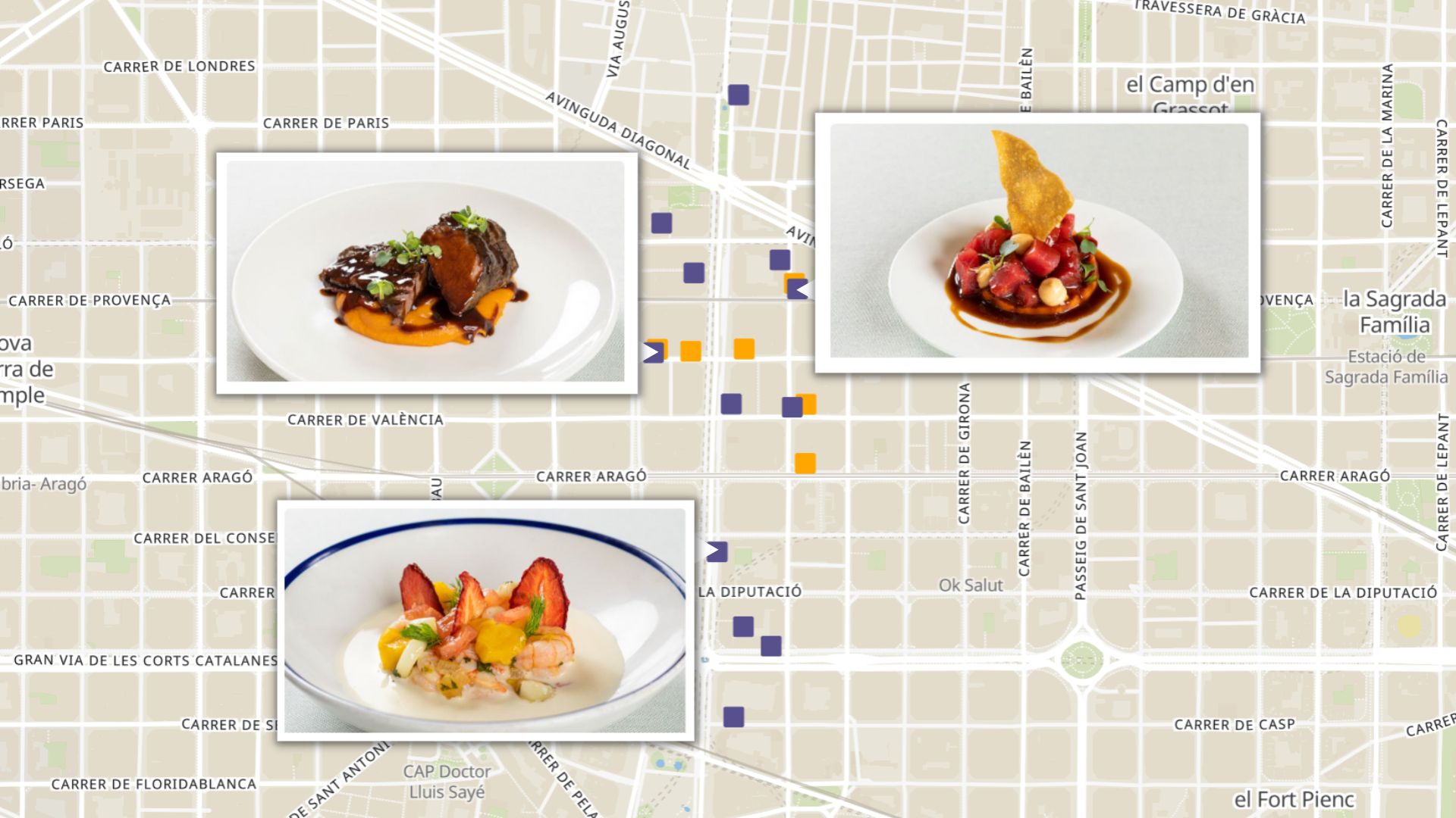 Restaurants del Passeig de Gourmets 2023 a Barcelona MAPA