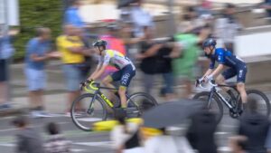 Barcelona acomiada La Vuelta 2023 en una segona etapa amb poca pluja a Montjuïc i amb llum