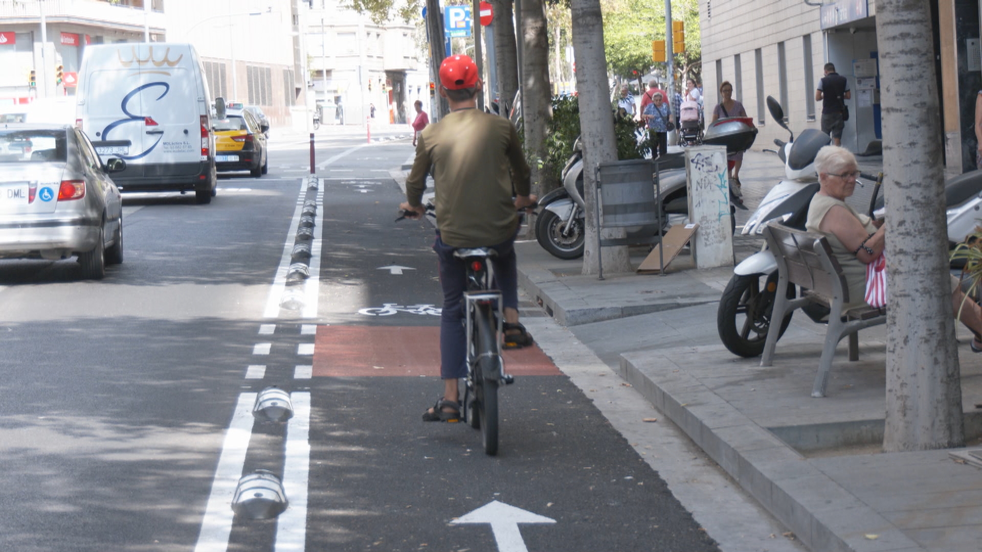 Nou carril bici passeig Maragall