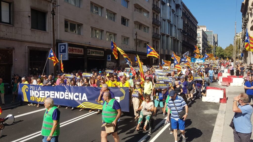 L'ANC reivindica els fets de l'1-O a la plaça d'Urquinaona i a la via Laietana | 1 octubre, Assemblea Nacional Catalana (ANC)