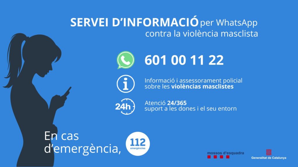 Què fer si pateixes violència de gènere? Telèfons gratuïts i WhatsApp | agressions, dones, masclisme, violència masclista