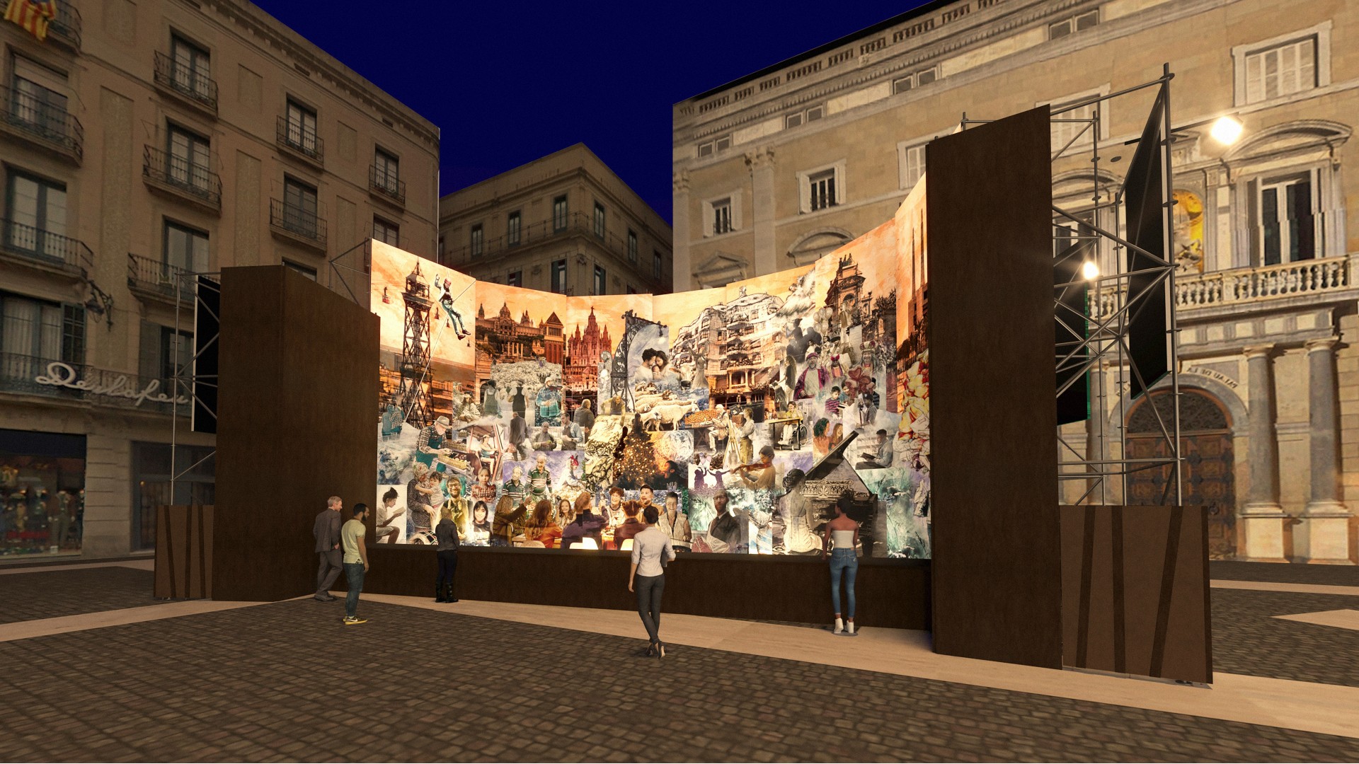 pessebre barcelona 2023 plaça sant jaume
