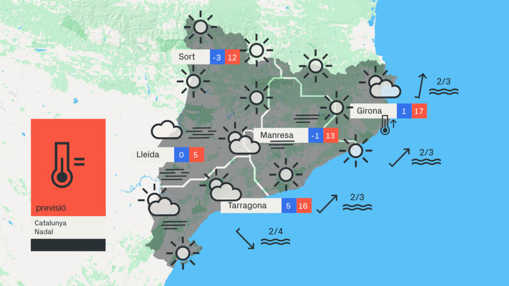 Temps pel Nadal 2023 i Sant Esteve: Quina és la previsió per als festius del 25 i 26 de desembre? | meteorologia, Nadal, previsió del temps
