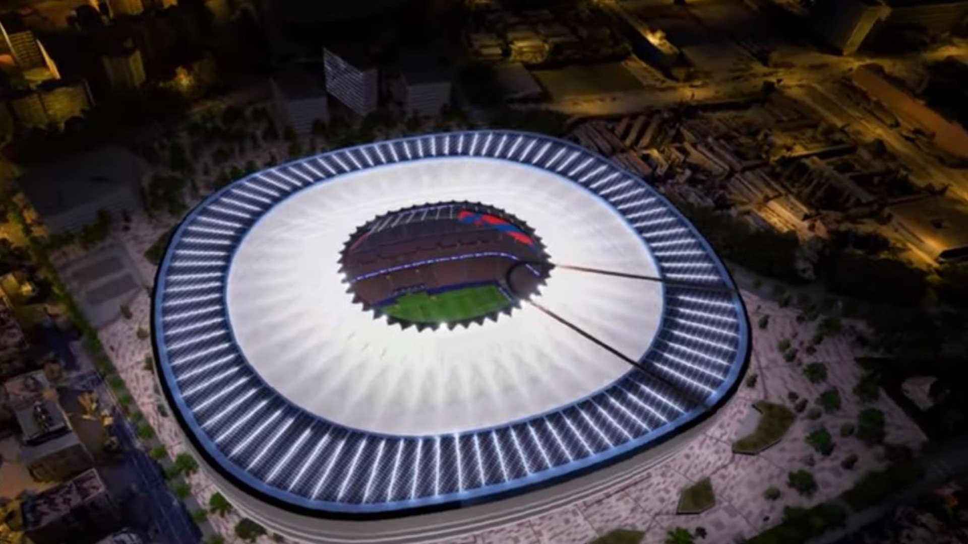 Il·luminació nou Camp Nou segons Eduardo Barea