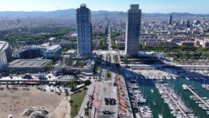 La imatge impactant del logotip humà de la Copa Amèrica de Vela