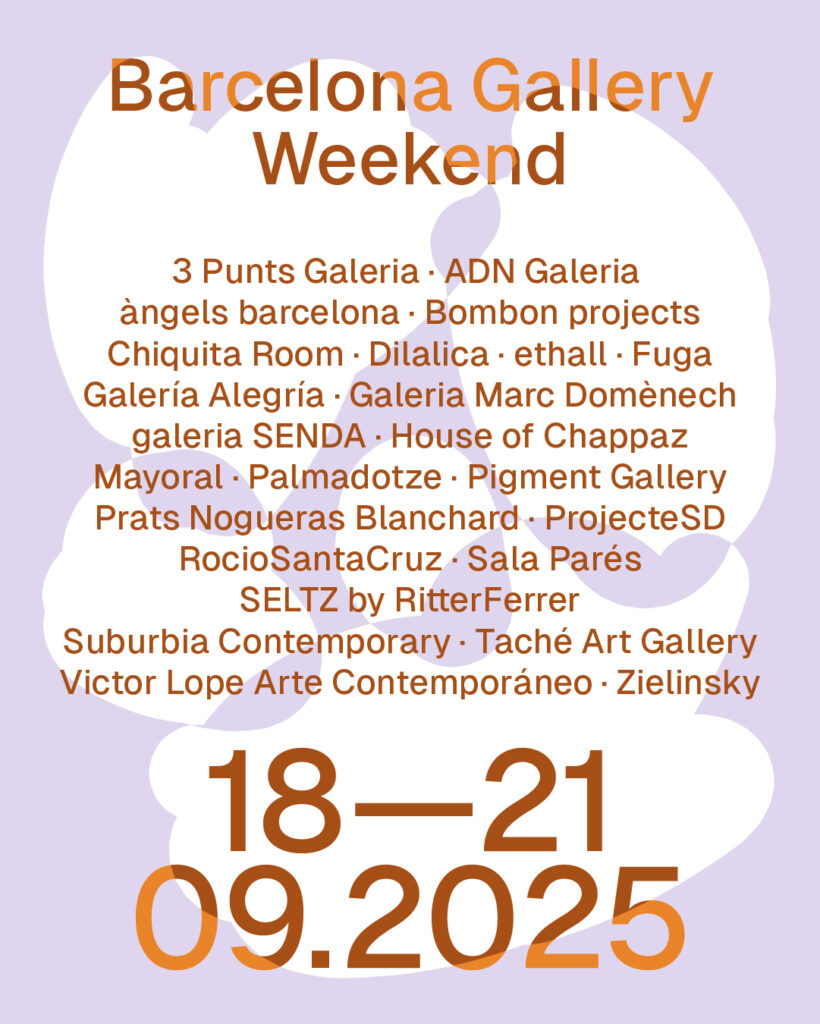 Barcelona Gallery Weekend 2025: Dates i programa | Art, artistes, galeries d'art