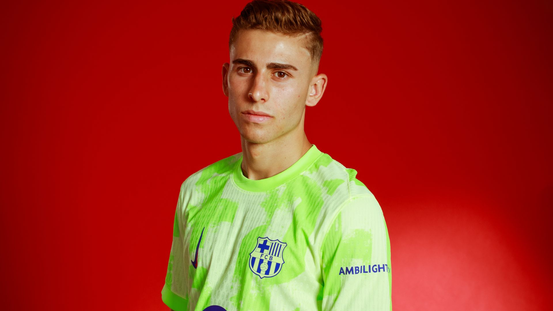 Fermin amb la tercera equipació del Barça