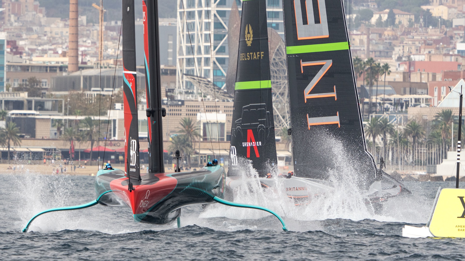 Foils Team New Zealand Copa Amèrica vela vs Ineos Britannia