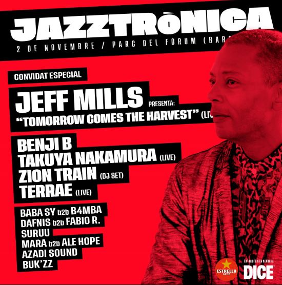 Jazztrònica, al Fòrum: Dates i cartell amb Jeff Mills al capdavant | agenda del cap de setmana, jazz, música electrònica, Parc del Fòrum