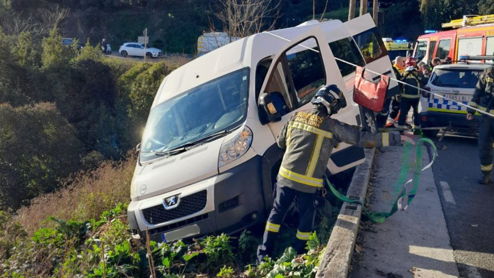 accident bus escolar vallvidrera