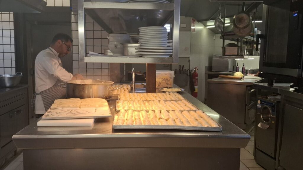 cuina restaurant La Venta Barcelona per Sant Esteve