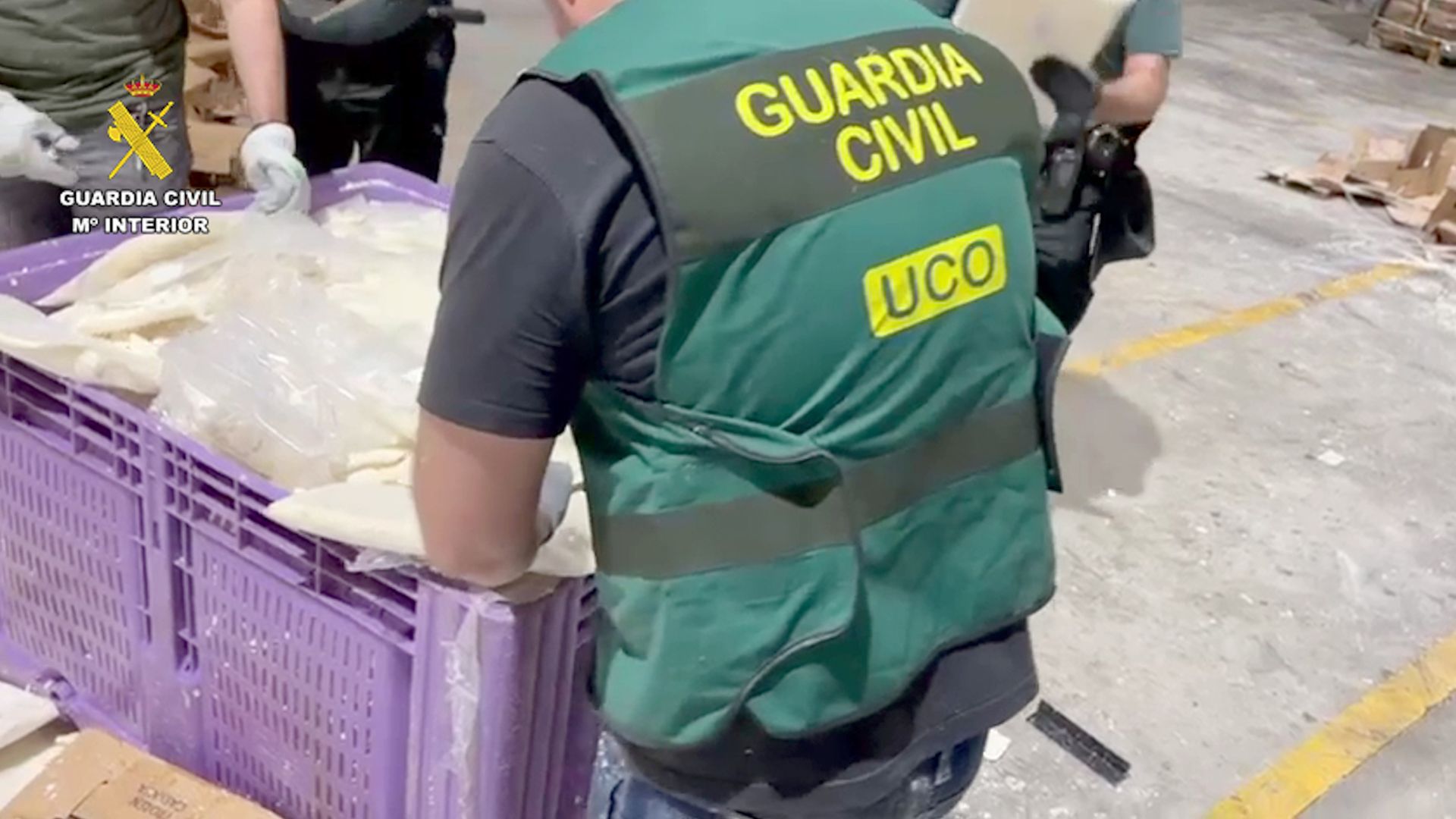 Desarticulada una organització que importava cocaïna amagada en contenidors de fruita | detencions, drogues, Guàrdia Civil