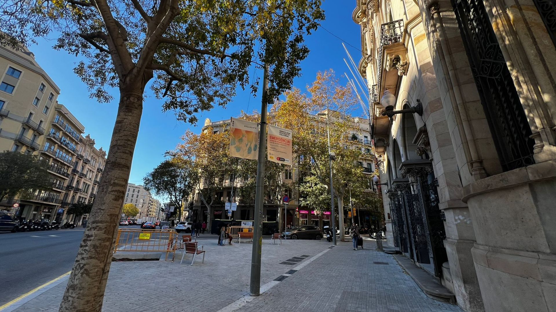 L'Eixample ultima els treballs per acabar l'ampliació del xamfrà entre Aragó i Bruc | Ajuntament de Barcelona, obres, via pública