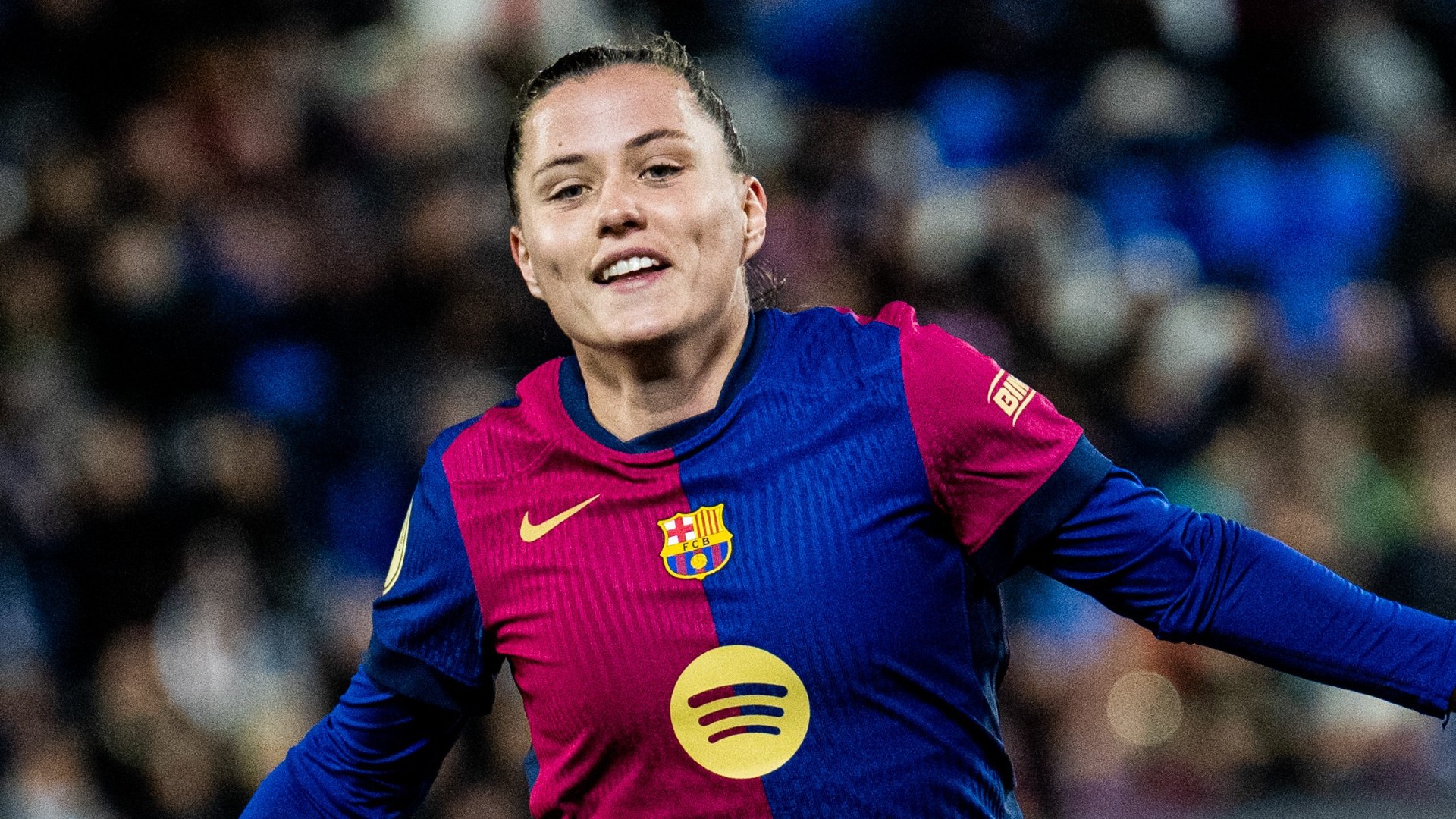 Clàudia Pina celebra gol a la Supercopa d'Espanya