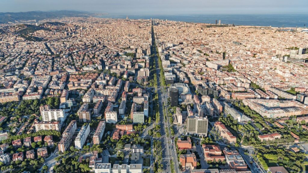 Imagen aérea de Barcelona