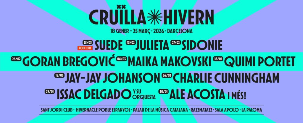 Cruïlla Hivern 2026: tots els concerts | agenda del cap de setmana, concerts, música en viu