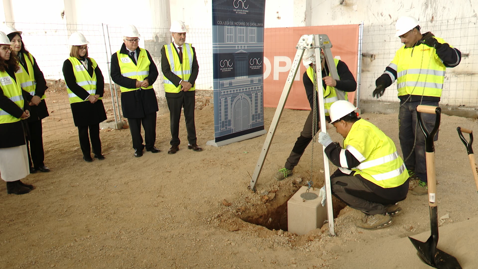 Col·loquen la primera pedra del nou edifici de l'Arxiu General de Protocols de Barcelona | Ajuntament de Barcelona, Jaume Collboni, patrimoni cultural