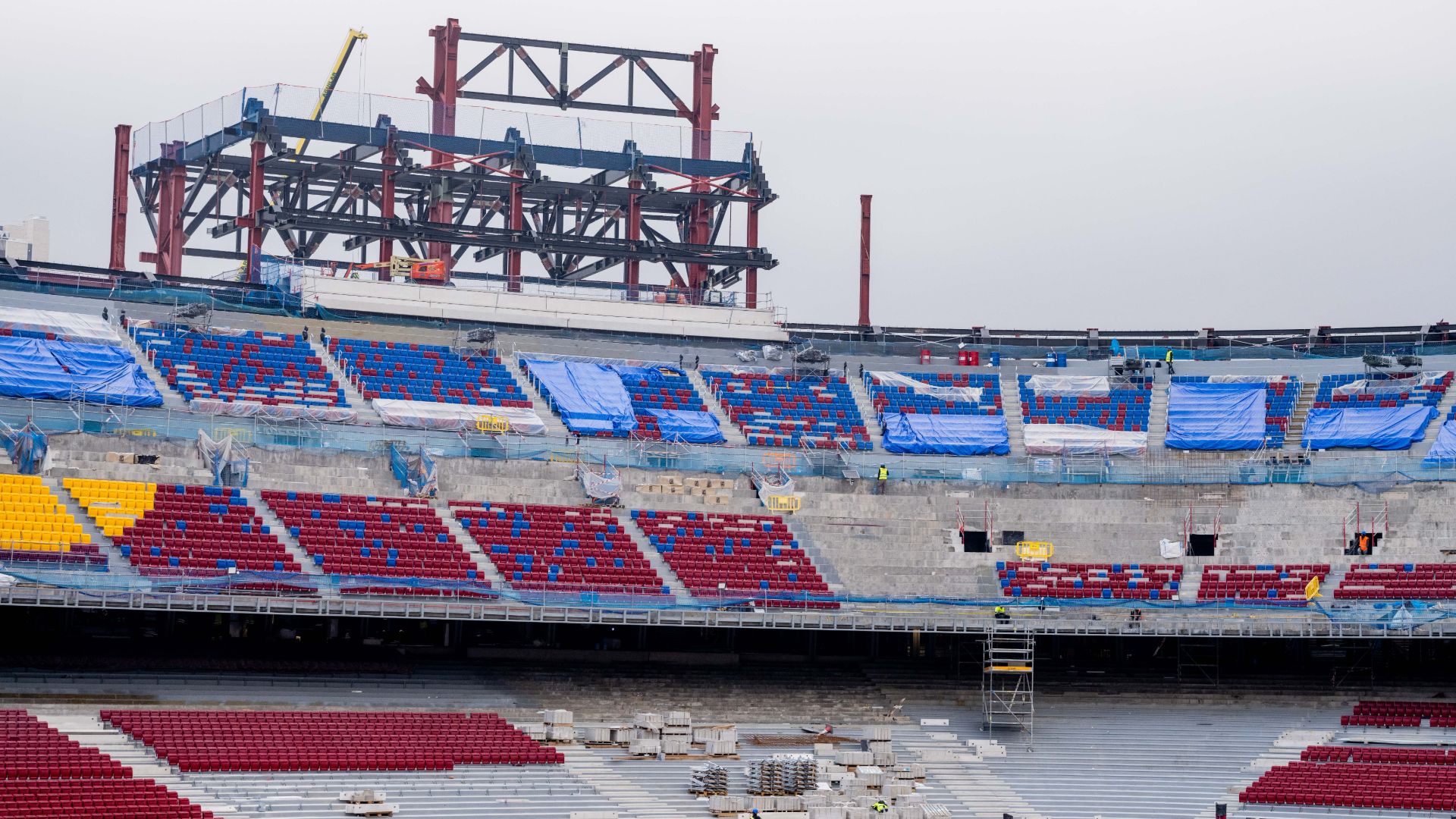 Imatges Obres Camp Nou tercera graderia