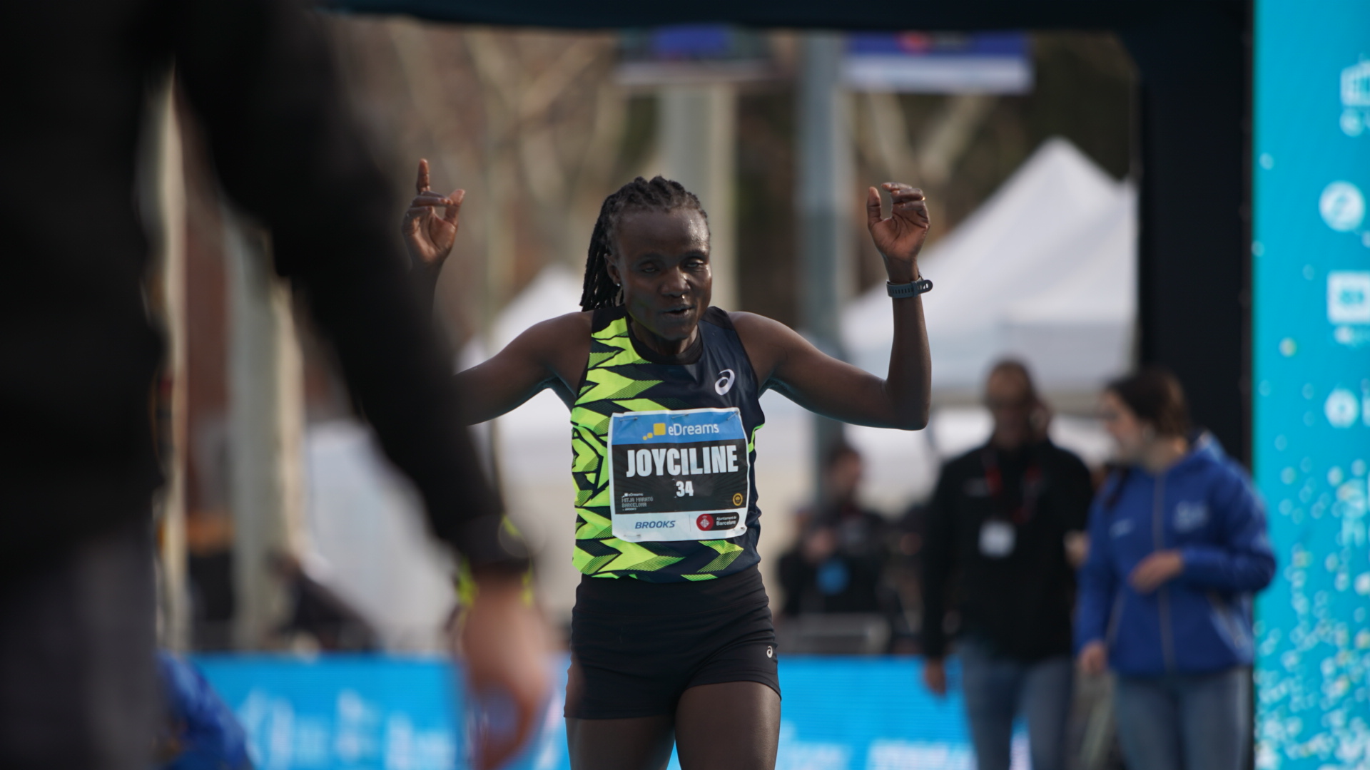 Joyciline Jepkosgei guanyadora de la 35a edició de la Mitja Marató de Barcelona
