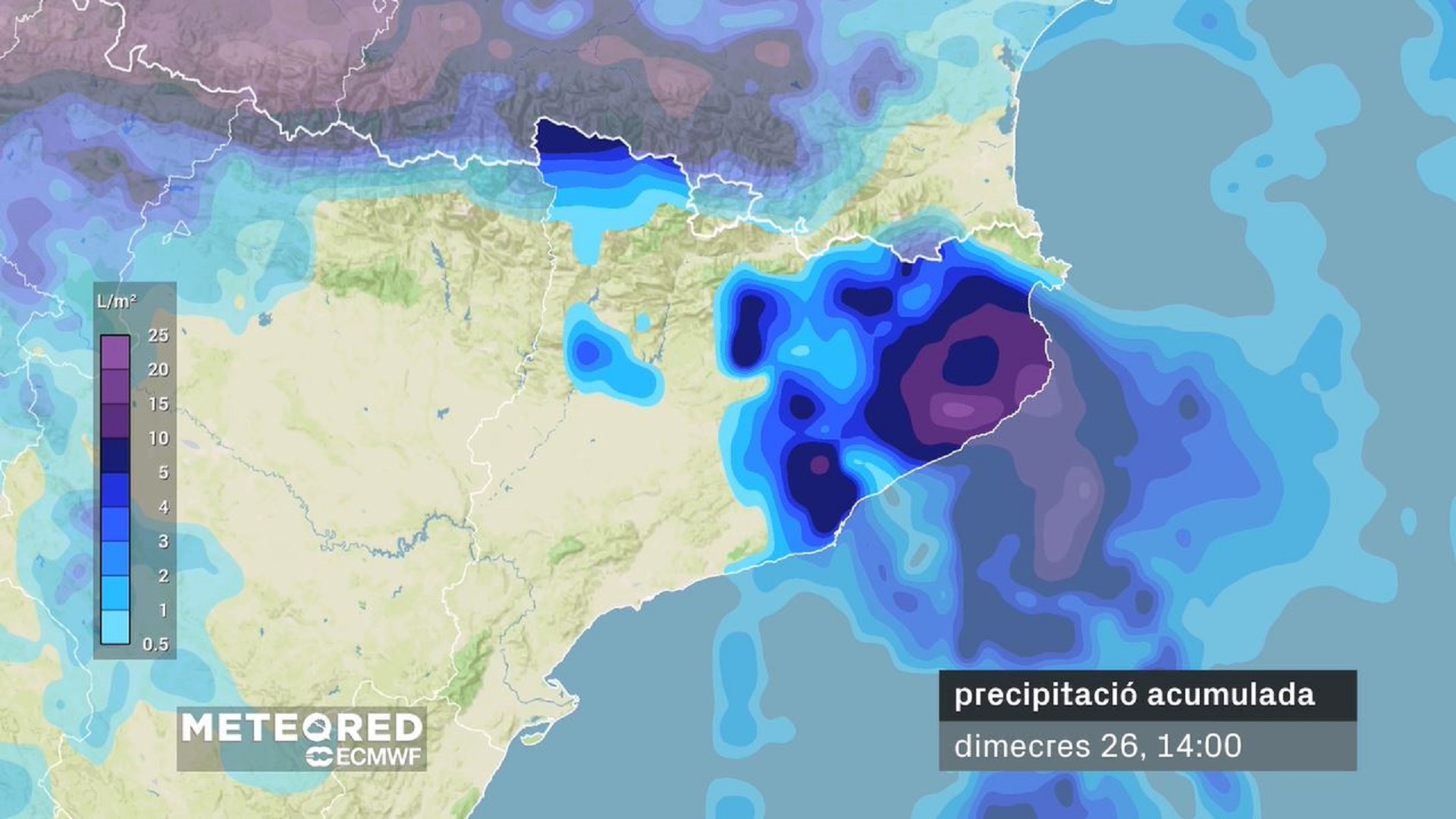 pluja front dimarts 25 febrer