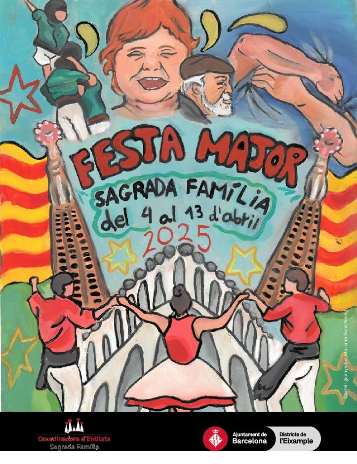 Festa Major de la Sagrada Família 2025: dates, programa i cartell de les festes | Castellers de la Sagrada Família, cultura popular, festes majors