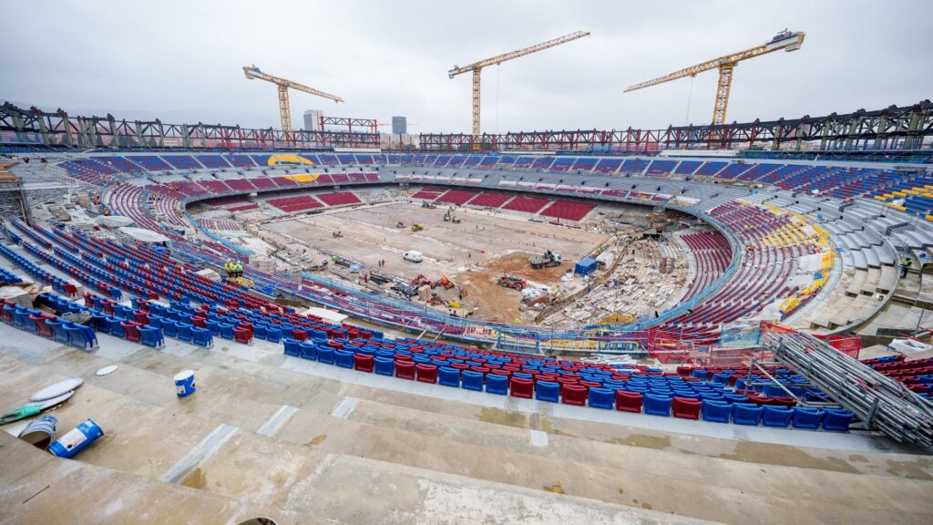 Obres Camp Nou 07-03-25 visi&oacute; general camp