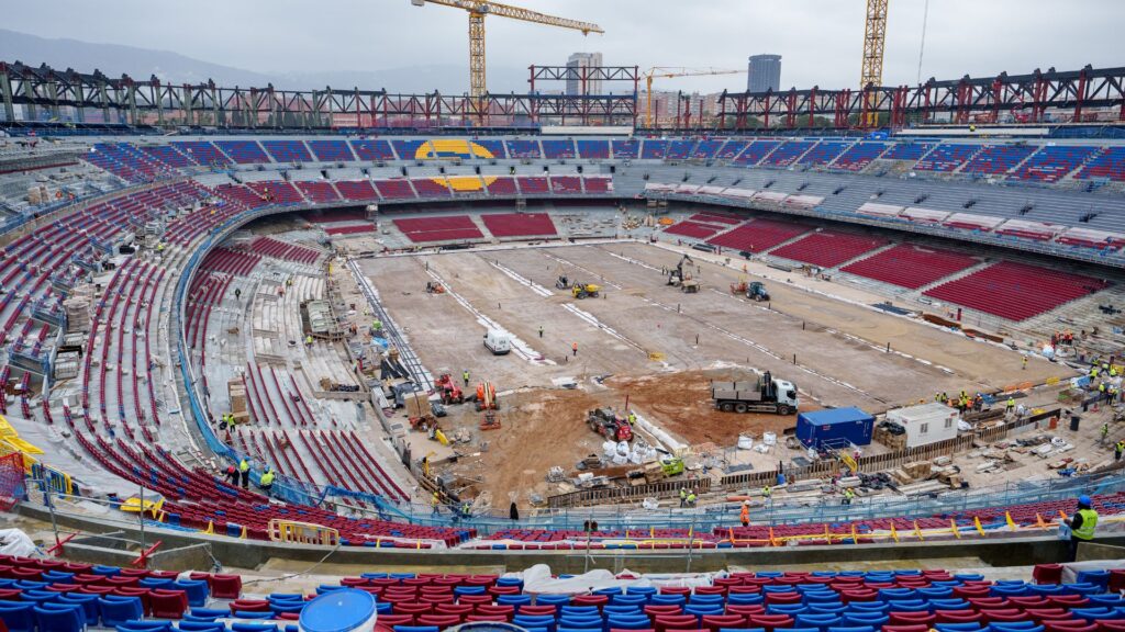 Obres Camp Nou 07-03-25 visi&oacute; general camp