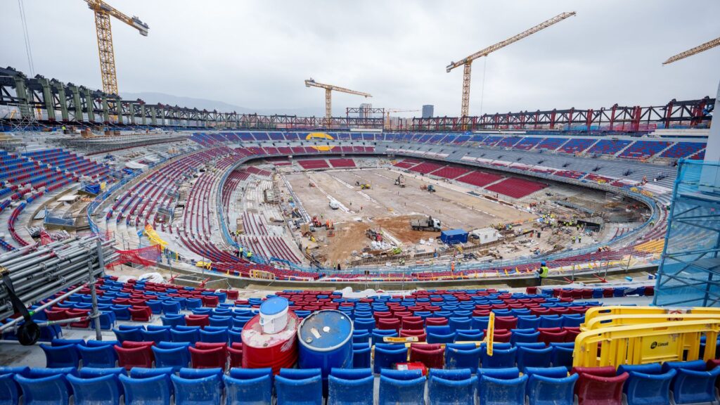 Obres Camp Nou 07-03-25 visi&oacute; general camp