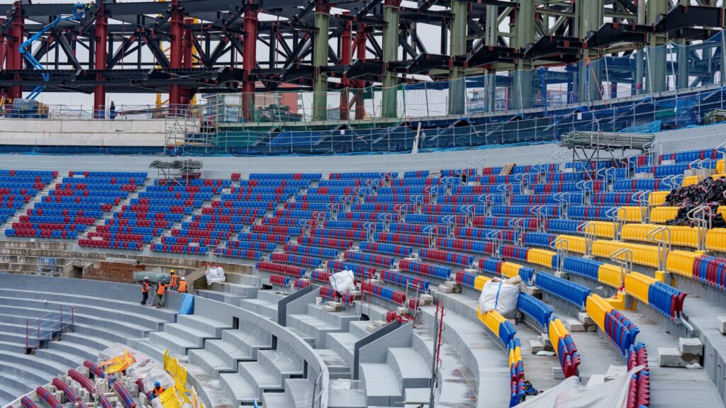 Obres Camp Nou 07-03-25 seients, llotges VIP i tercera graderia