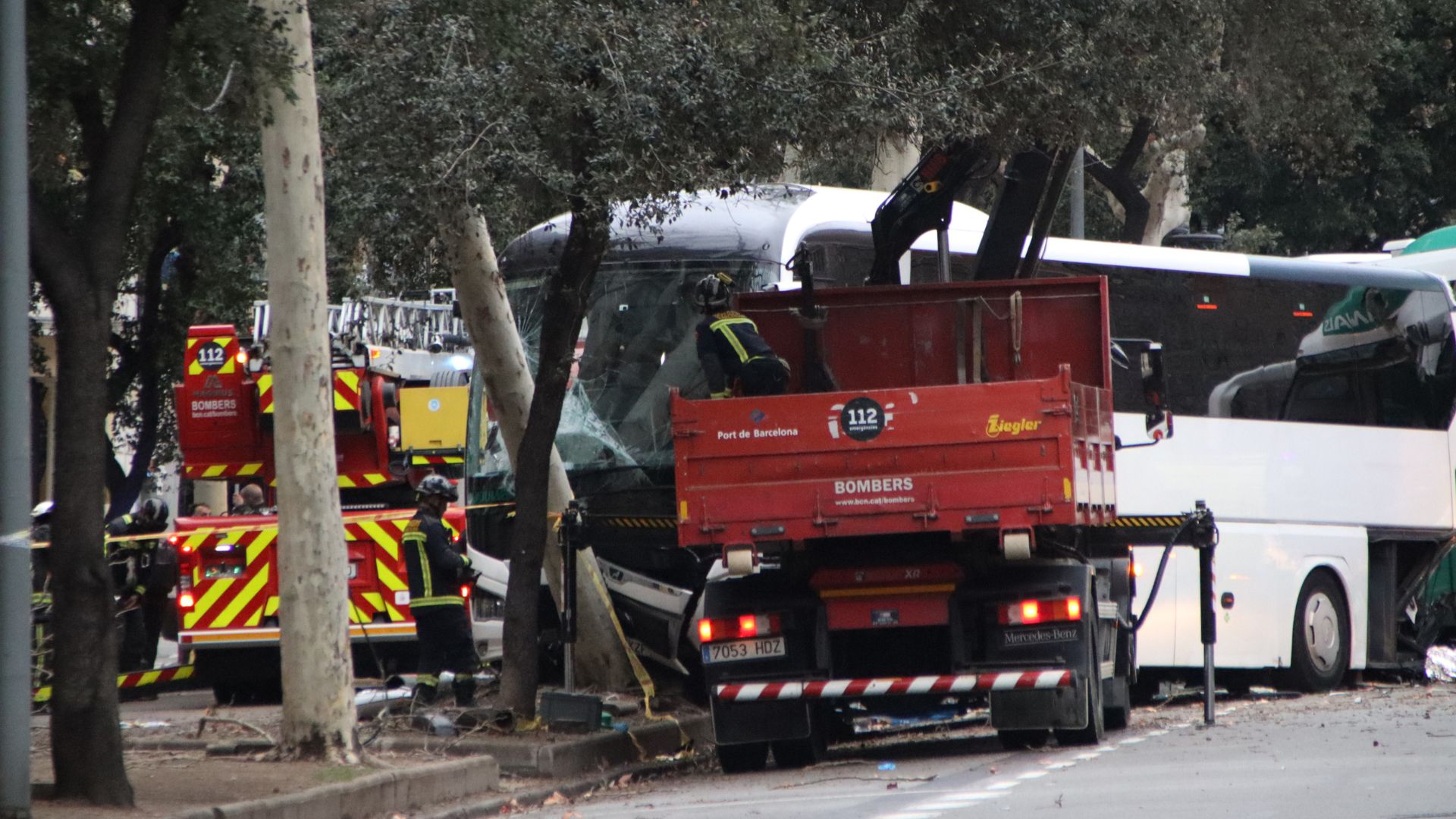 accident autocars Diagonal
