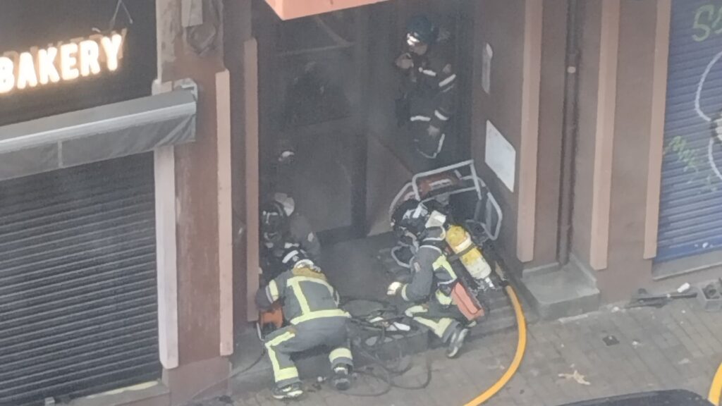 Incendi al carrer del Doctor Zamenhof