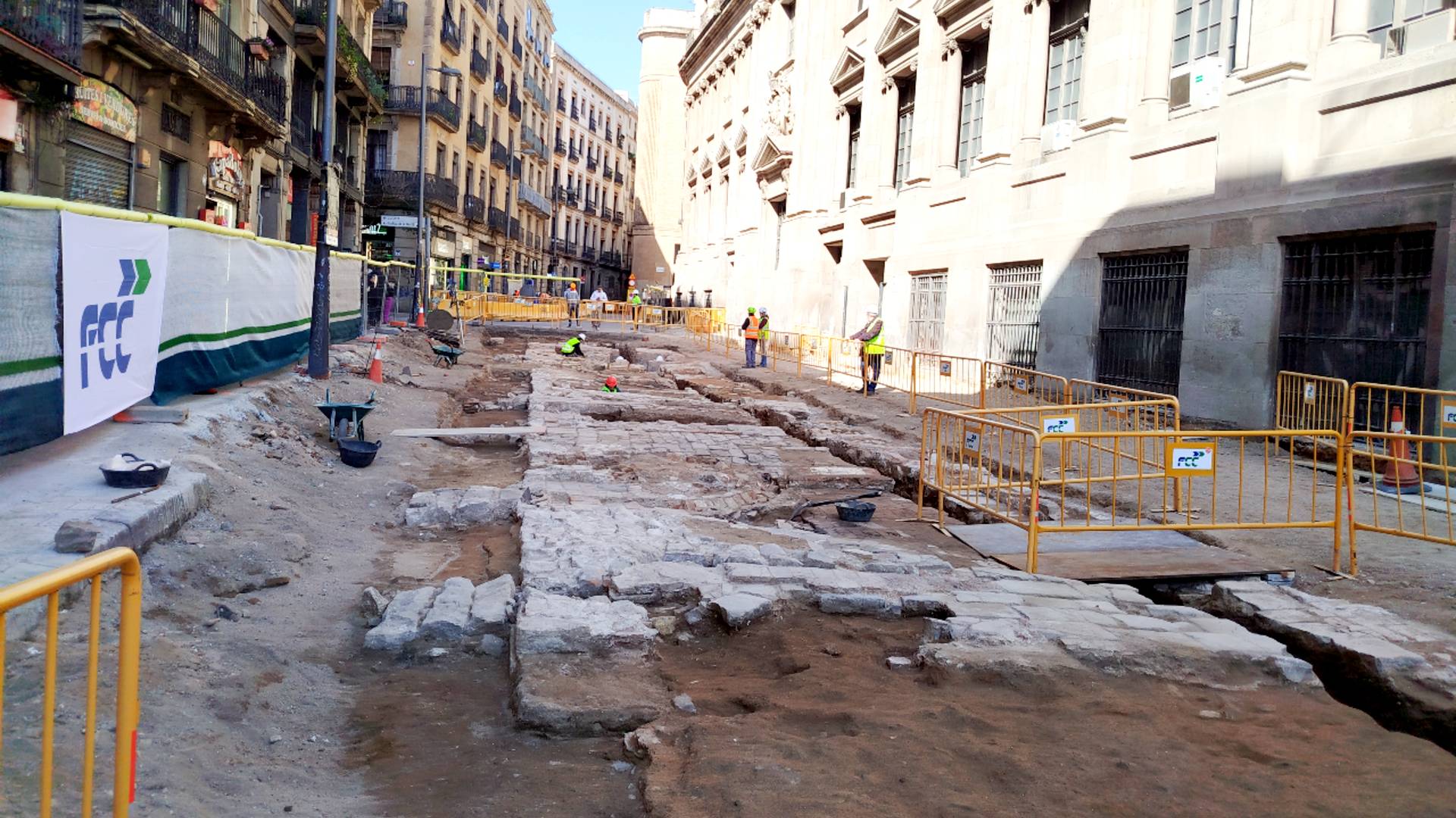 Més vestigis medievals a les obres de la via Laietana