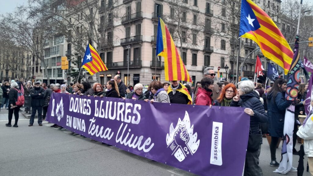 manifestaci&oacute; 8M Dia Internacional de les Dones