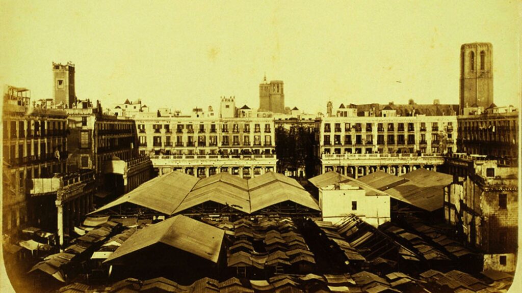 Arxiu Barcelona: Els orígens de la Boqueria, el primer mercat de la ciutat, a punt per als 185 anys | memòria històrica, Mercat de la Boqueria, mercats