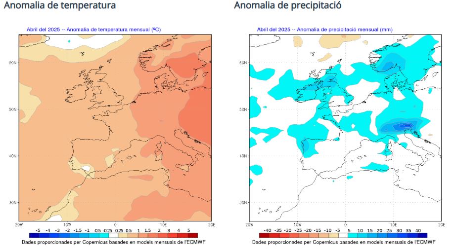 Per l'abril, aigües mil? Què en diuen els models, després d'aquest març espectacular? | pluja, previsió del temps