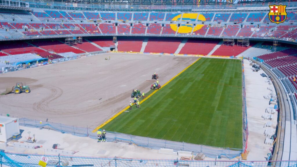Les raons del canvi de gespa del Camp Nou 12 setmanes després de posar-la