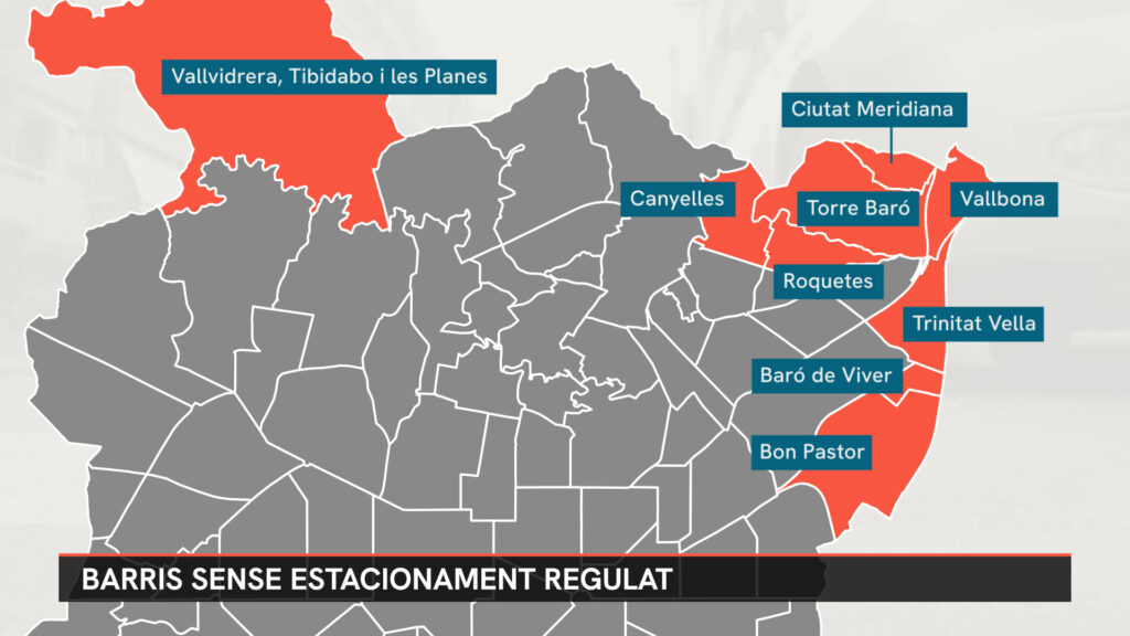mapa àrea verda Barcelona