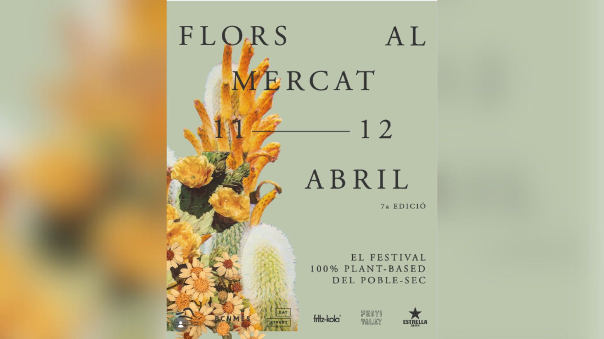 Cartell Flors al Mercat 2026