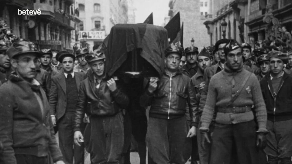 Enterrament de Buenaventura Durruti a Barcelona