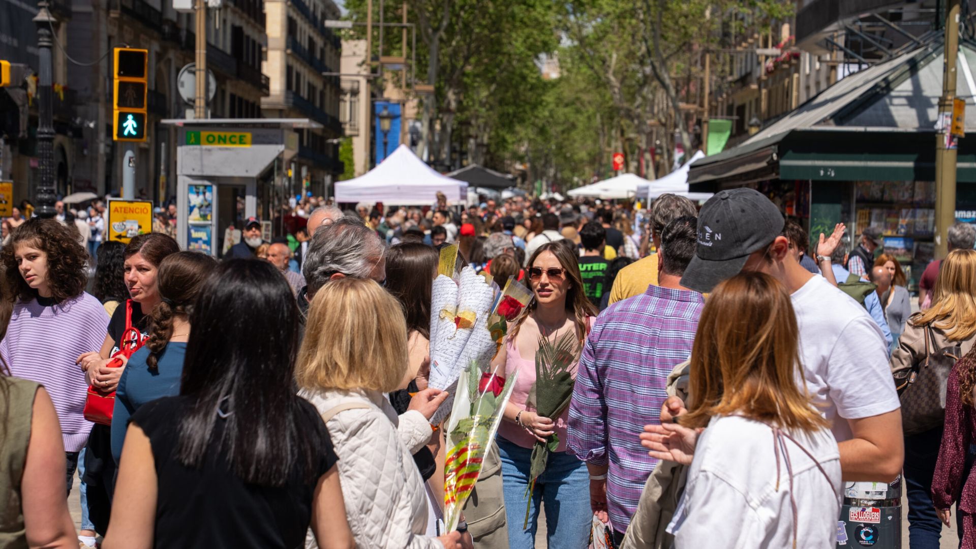 Sant Jordi 2025 rambla