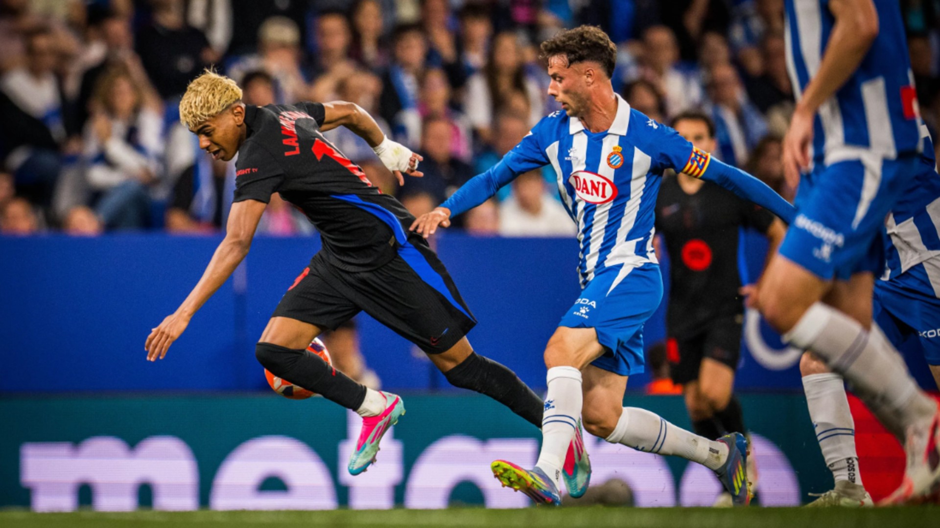 Lamine Yamal i Javi Puado derbi Espanyol Barça