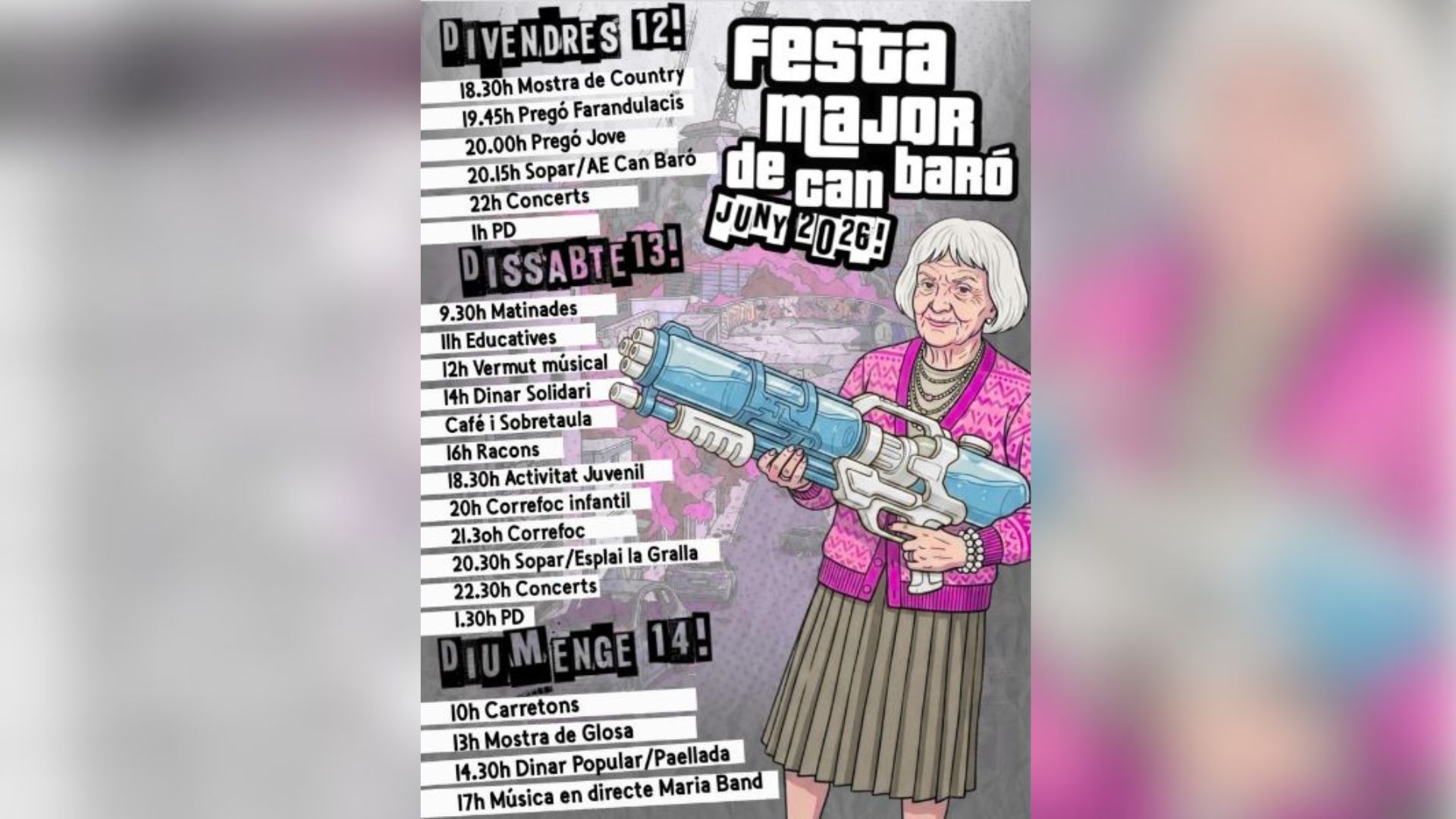 Cartell FM Can Baró 2026